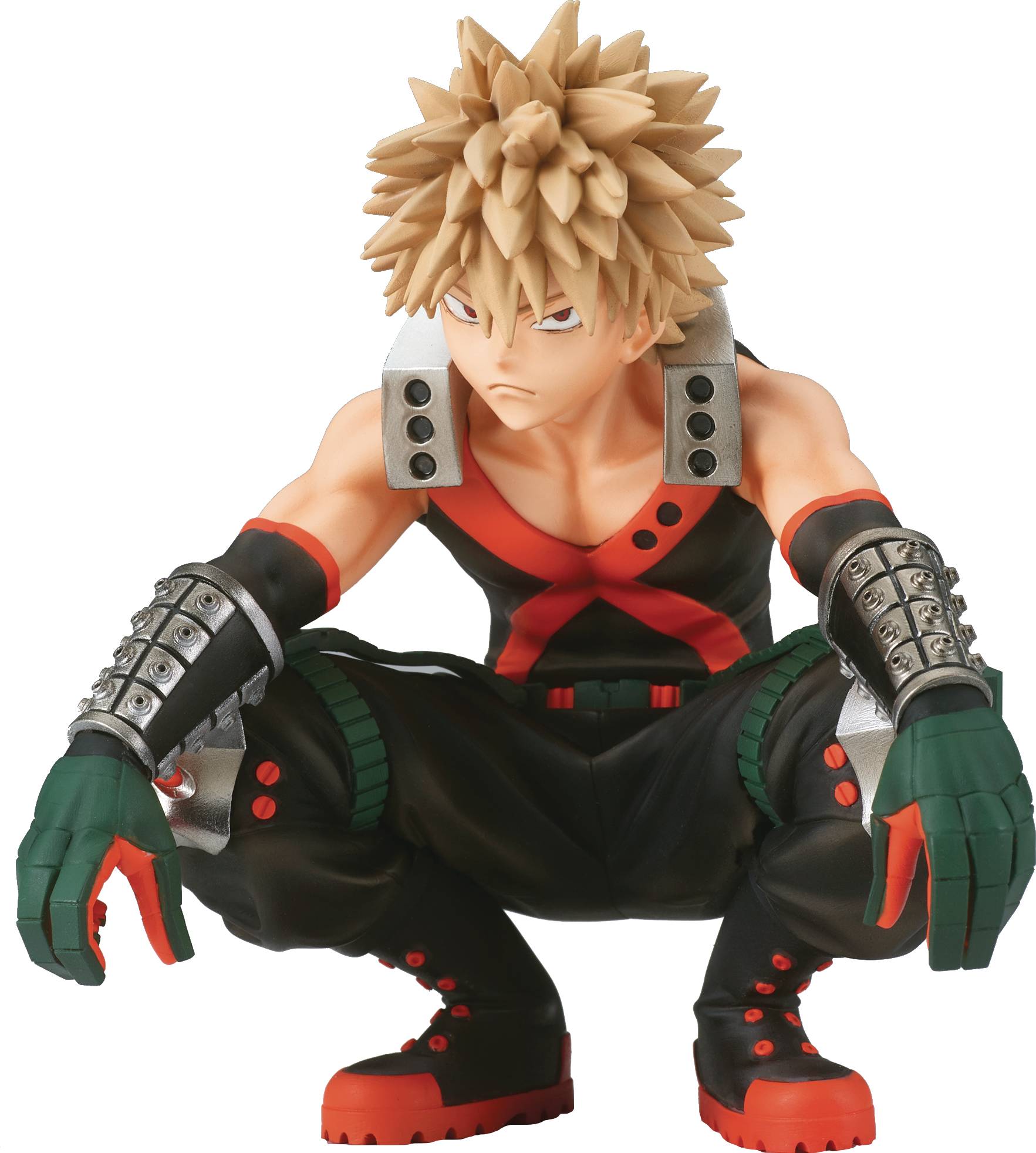 Bakugo Figure from My Hero Academia. Front profile, High quality, Fast Shipping.