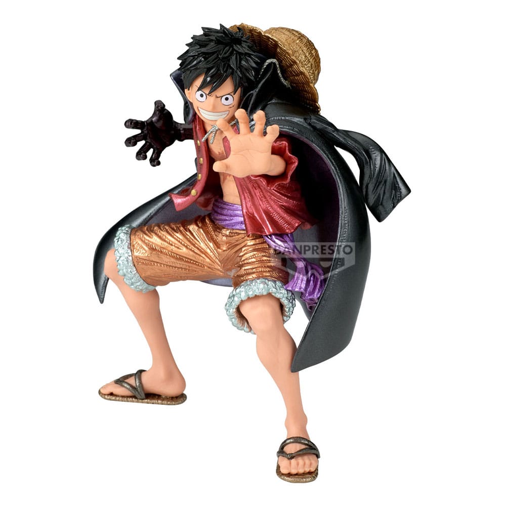 Luffy From One Piece. Official Banpresto Figure, High quality, Fast shipping. Haki Front profile.