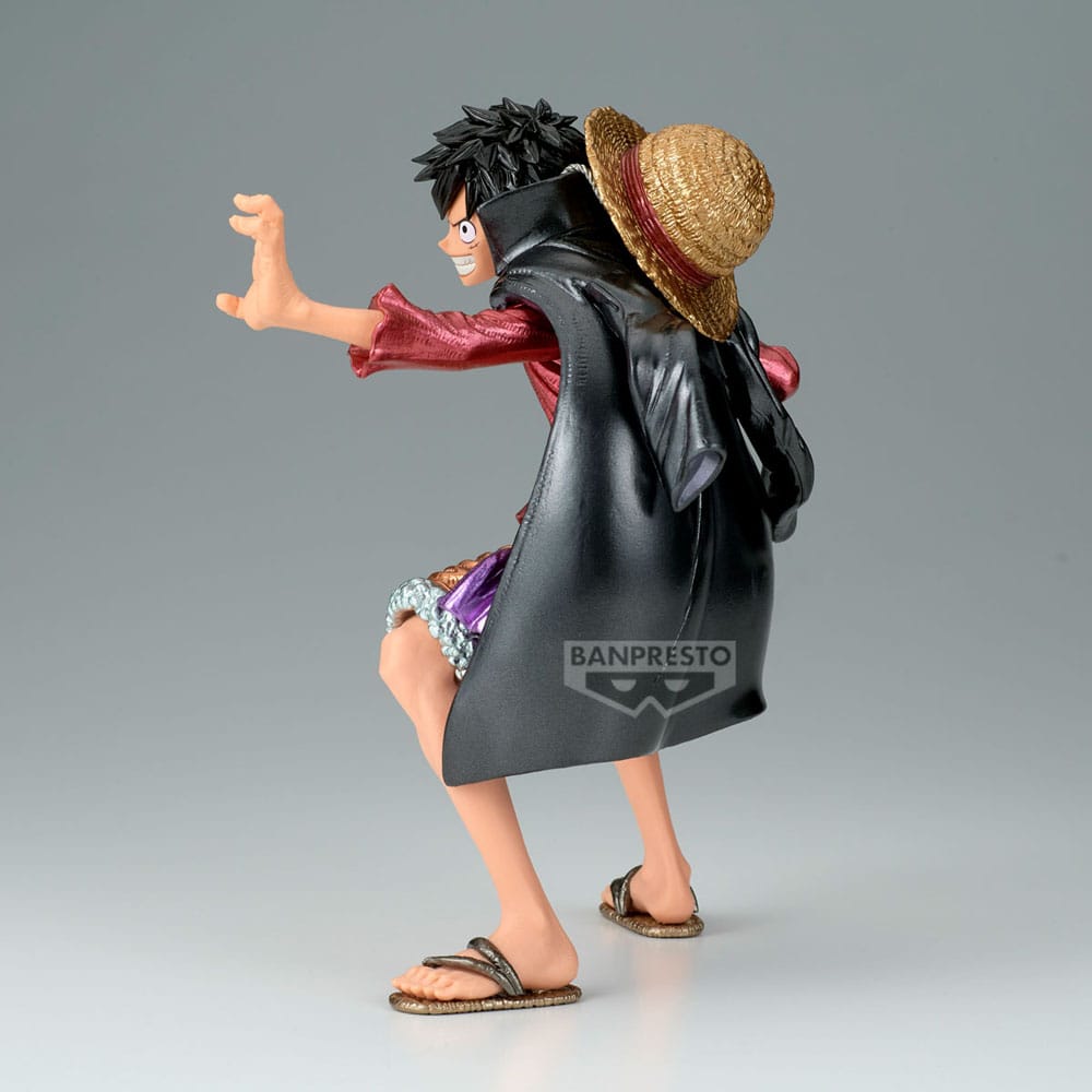 Luffy From One Piece. Official Banpresto Figure, High quality, Fast shipping. Haki side left profile.