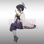 Shinobu Anime Figure from Demon Slayer. High quality Banpresto, Fast shipping. Side Profile