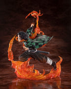 Tanjiro Kamado from Demon Slayer, High quality Banpresto figure, fast shipping. Side profile Fire.